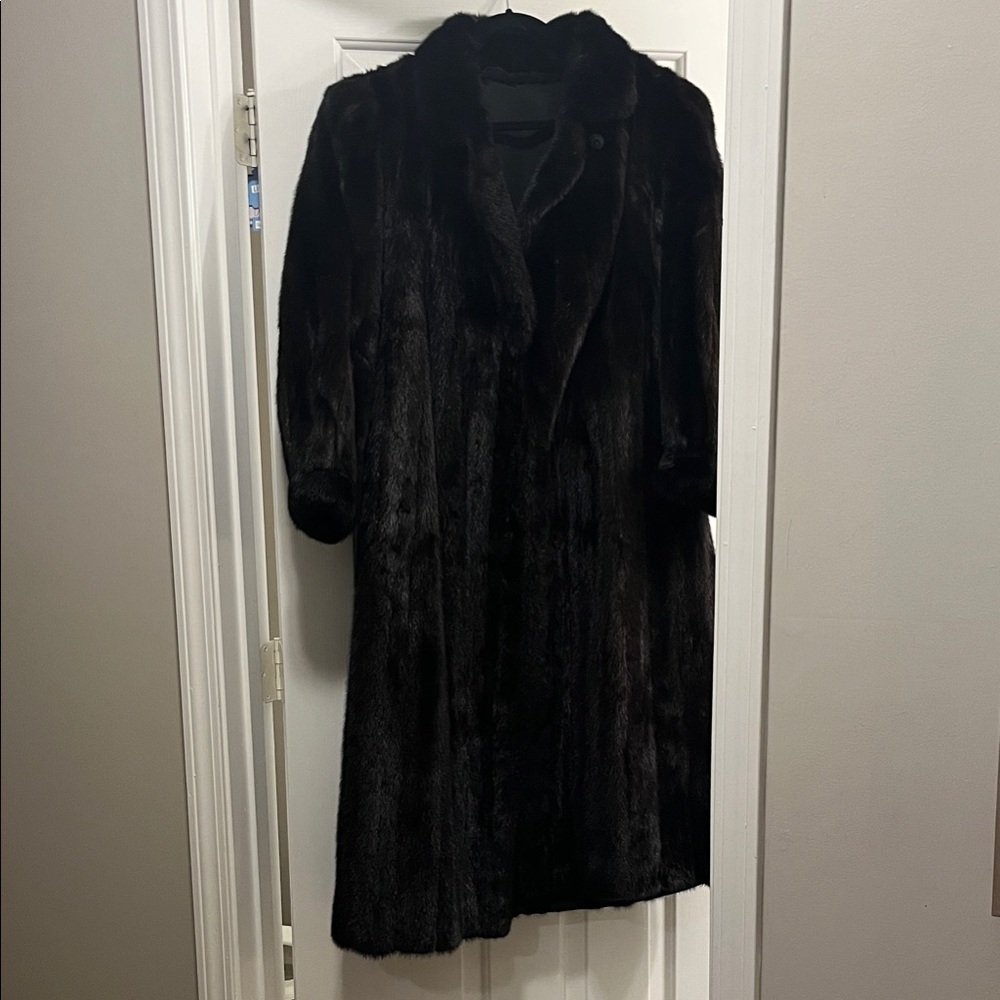 Elegant Mink Full Length Fur Coat